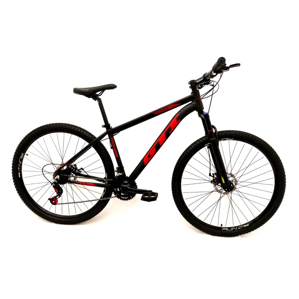 Bicicleta GTI Roma Aro 29 Quadro 19 Alumínio preto/vermelho 21V .
